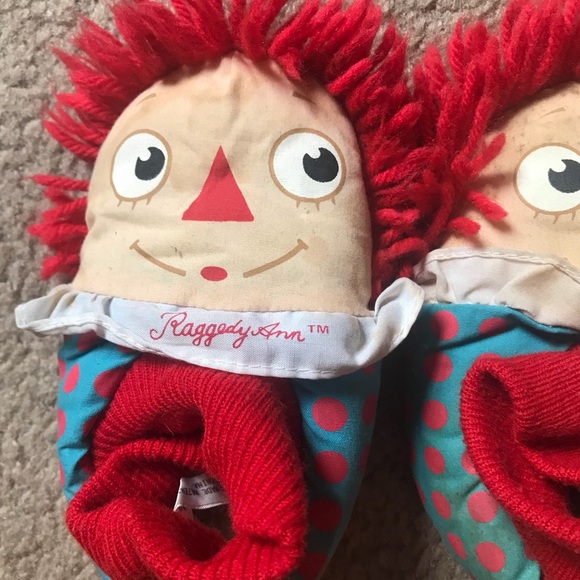 Rare Vintage 1980’s Raggedy Ann Slippers - Picture 3 of 6